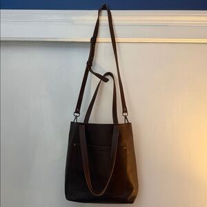 Portland Leather Goods Brown Leather Tote | Crossbody